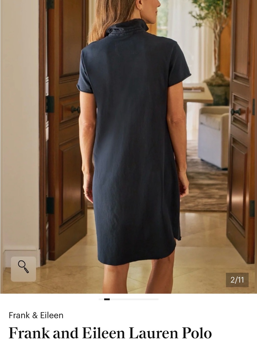 Frank & Eileen Dark Navy/Black Polo-Style Dress - Picture 10 of 13